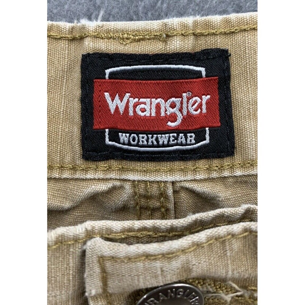 Wrangler Cargo Workwear Pants Mens Size 38 X 31 Beige Outdoor Heavily Stained - Picture 3 of 16